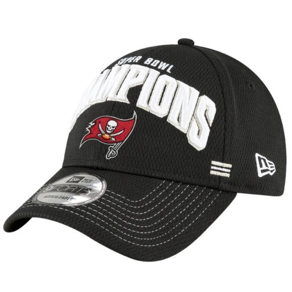 Tampa Bay Buccaneers New Era Super Bowl LV Champions Locker Room 9FORTY Hat Cap - Picture 3 of 6
